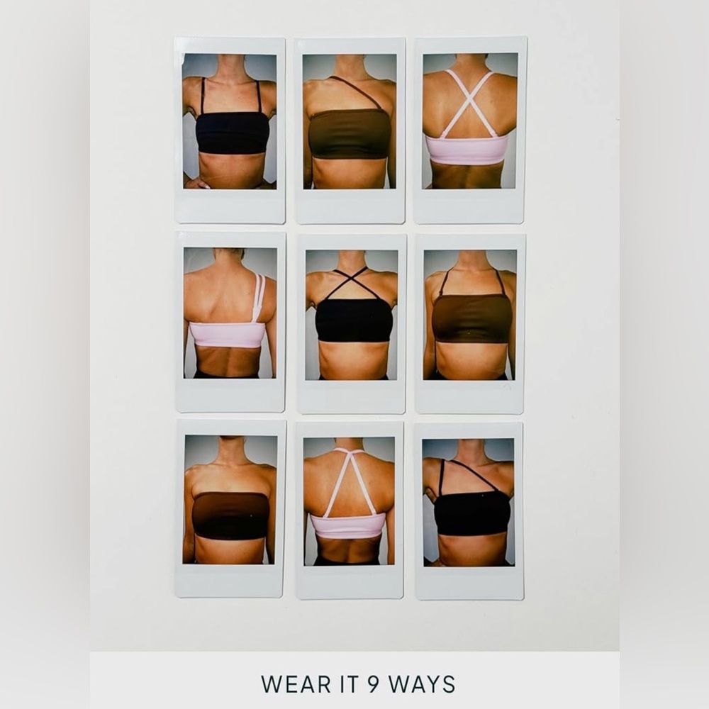 New Pavoi Active Convertible Bandeau Sports Bra - Picture 5 of 12